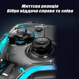 Джойстик геймпад JYC для PS4 и ПК, телефону прозорий бездротовий з RGB - мініатюра 5