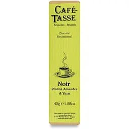 Шоколад Cafe-Tasse черный с пралине, миндалем и джемом юдзу 45 г (766988)