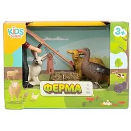 Дитячий іграшковий набір Ферма Kids Team Q9899-T7_6 качка, вівця, кролик