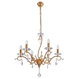 Люстра свічка Brille підвісна кришталева E14 60W G (BCL-411S/6)