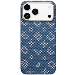 TPU+PC чохол Blueo Gilded Tactile Woven with Magnetic Fit для Apple iPhone 17 Pro Max (6.9") Blue - мініатюра 2