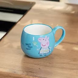 Чашка порцелянова Peppa Pig 400 мл, блакитний Yiwu HP-15-14 - мініатюра 9