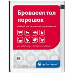 Бактерицидний препарат широкого спектра дії Бровафарма Бровасептол порошок 36 г