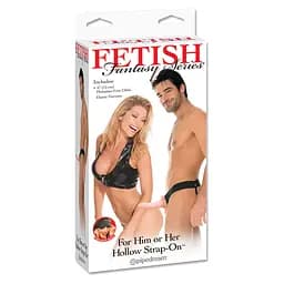 Страпон порожнистий Fetish Fantasy For Him or Her 15 см тілесний