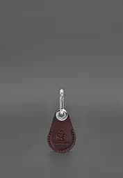 Кожаный чехол для Apple AirTag без окошка Бордовый