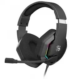 Наушники Bloody G260 черные игровые микрофон 7.1 виртуальный звук подсветка 7 цветов USB