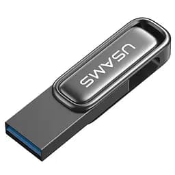 Флеш-накопичувач Usams US-ZB332 USB 3.0 Zinc Alloy Rotating 64GB Tarnish - мініатюра 4