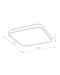 Світильник стельовий Nowodvorski 10985 Agnes Square LED Pro 1x32W 3000K 2700Lm IP44 чорний - мініатюра 6