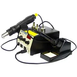 Паяльная станция Baku BK761D, фен с цифровой индикацией, паяльник с аналоговой регулировкой t