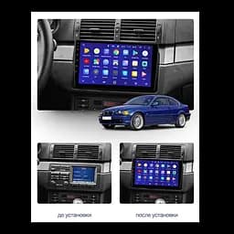 Штатний головний пристрій EasyGo BM902-G10 9inch BMW 3 E46 1997-2006 - мініатюра 2