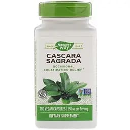Каскара саграда Nature's Way Cascara Sagrada 350 мг 180 капсул