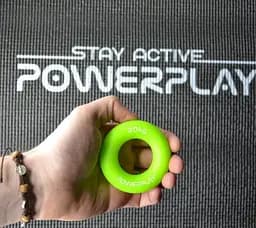 Еспандер кістьовий PowerPlay силіконовий PP-4324 Hand Grip Ring Medium 20 кг Зелений (PP_4324_20kg) - мініатюра 5