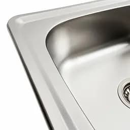 Кухонна мийка з нержавіючої сталі Platinum 7050 декор (0,8/180 мм), R, Decor - мініатюра 4