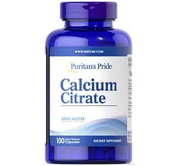 Цитрат Кальція Puritans Pride Calcium Citrate 250 мг 100 капсул