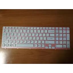 Клавиатура Sony Vaio SVE15 SVE17 (E15 E17 Series) белая