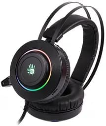 Навушники Bloody G521 Black підсвічування USB накладні кабель 1.8 м - мініатюра 2