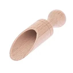 Ложка совок дерев'яний для цукру, спецій та сипучих продуктів 9 см, Woodly Бежевий 86271