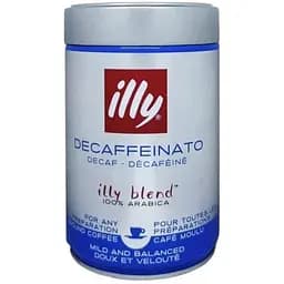Кофе молотый Illy Espresso Decaff без кофеина 250 г ж/б