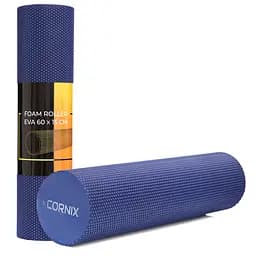 Масажний ролик Cornix EVA+ 60 x 15 см (валик, ролер) XR-0309 Navy Blue