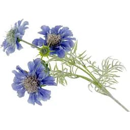 Декоративна гілка волошка Elen Dekor 48 см синя (820-037)