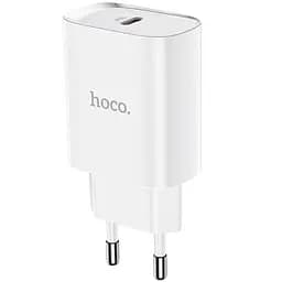 Мережевий зарядний пристрій 1Type-C Hoco N14 20 W White