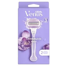 Станок для гоління Gillette Venus ComfortGlide Breeze з 2 змінними картриджами - мініатюра 2