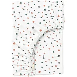 Простирадло Cosas на резинці 80х200 color dots, теракотовий (ColorBlotsV5_80x200x20)