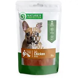 Лакомство для собак, снеки из курицы, Nature's Protection snack for dogs with chicken, 75г