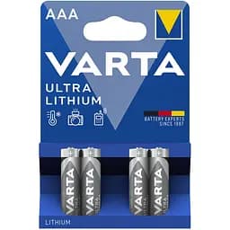 Батарейки Varta Ultra Lithium AAA 4 шт. (6103301404)