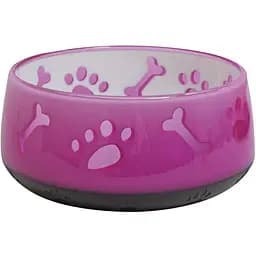 Миска для собак Croci Doggy полупрозрачная фиолетовая 0.3 л 10 см
