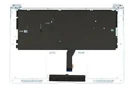 Клавіатура для ноутбука Apple MacBook Air 2012+ (A1466) Black, (Silver TopCase), UA (горизонтальний ентер)