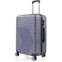 Чемодан Средний (М) Поликарбонат На 4-х Двойных Колесах 70л POLO ПК003-М Серый