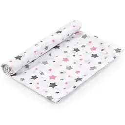 Пеленка Руно ситец звездочки розовые 95х110 см (204.03_Звездочки розовые)