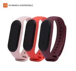 Комплект силіконових ремінців для фітнес браслетів Xiaomi Mi Band 3/4, Silicone, coral rib, зі зручною застібкою, на фітнес трекер та смарт годинник, ArmorStandart (ARM56669)