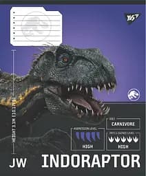 Упаковка зошитів Yes JURASSIC WORLD Strength and Power учнівський загальний 15 шт./36 лін. (767671) - мініатюра 2
