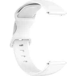 Браслет силиконовый 20мм для Samsung Galaxy Watch 3 41mm - белый Wtch (WB413234)