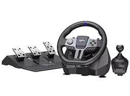 Ігрове кермо PXN V9 GEN2 з педалями і коробкою передач для PS4, PS3, Xbox X/S, PC (PXN-V9GEN2)