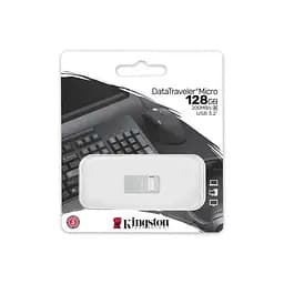 Накопичувач 128GB USB 3.2 Type-A Gen1 DT Micro R200MB/s Metal Kingston teh0013397 - мініатюра 7