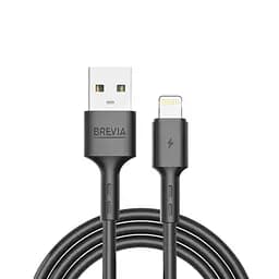 Кабель Brevia USB to Lightning 2,4А 1 м, черный box (51100BULC1)