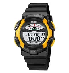 Чоловічий спортивний годинник Skmei 2153 (Чорний з жовтим)