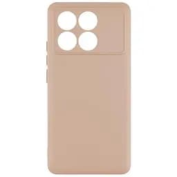 Чохол Silicone Cover з рамкою камери A Xiaomi Poco X6 Pro 5G Pink Sand (34618_3342276)
