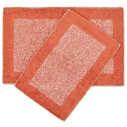 Набор ковриков Shalla Fabio mercan коралловый 60х40 см, 80х50 см (svt-2000022281447)