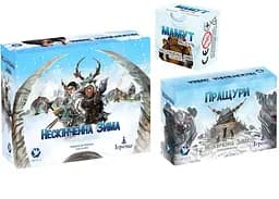 Настольная игра Ігромаг Вечная Зима: Палеоиндейцы с дополнениями Зов предков + Мамут (укр.) (DG11732+2)