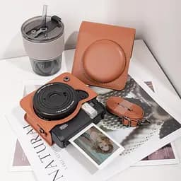 Подарунковий набір Камера Fujifilm Instax Mini 99, Фотопапір 20шт, Чохол, Фотоальбом на 108 фото Коричневий - мініатюра 9