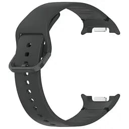Силіконовий ремінець на смарт годинник Samsung Galaxy Watch 8 40mm/8 Classic 46mm/8 44mm, Silicone, dark grey, зі зручною застібкою, на фітнес браслет, ArmorStandart (ARM86861) - мініатюра 3