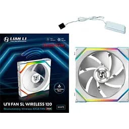 Вентилятор LIAN LI Uni Fan SL WIRELESS Reverse 120-1 White (G99.12RSL1W1W.00) - мініатюра 6