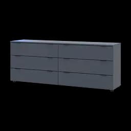 Комод Doros Рон 9 Графит 6 Ящик 160х38х62 (41516176)