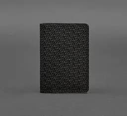 Мужской кожаный кард-кейс (визитница) 6.0 Карбон черный