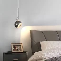 Чорний світильник із графітовим плафоном та магнітом | Арт. G 157/1 BK | Line F