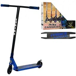 Самокат трюковый iTrike 36х11х89 см Черно-синий 000222890